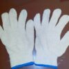 Seamless white gloves - Made in Pakistan - Image 2